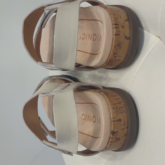 Vionic Colleen Boa velcro adjustable snakeskin sandals women's New 6 Orthopedic - Picture 6 of 8